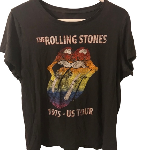 DISTRESSED ROLLING STONES T-SHIRT - Picture 2 of 5